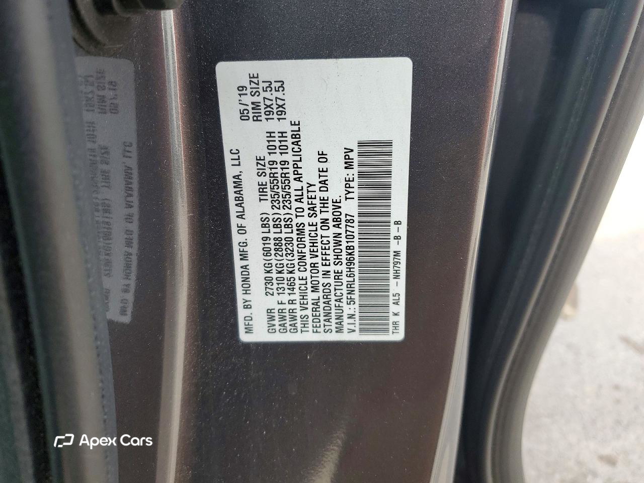 Honda Odyssey 2019