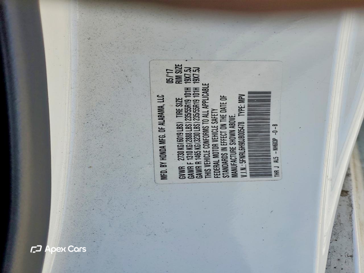 Honda Odyssey 2018