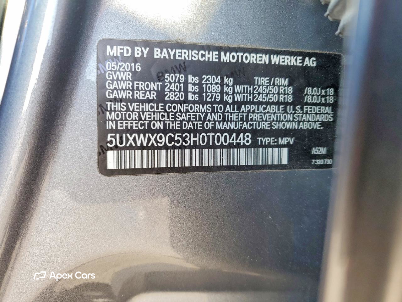 BMW X3 2017