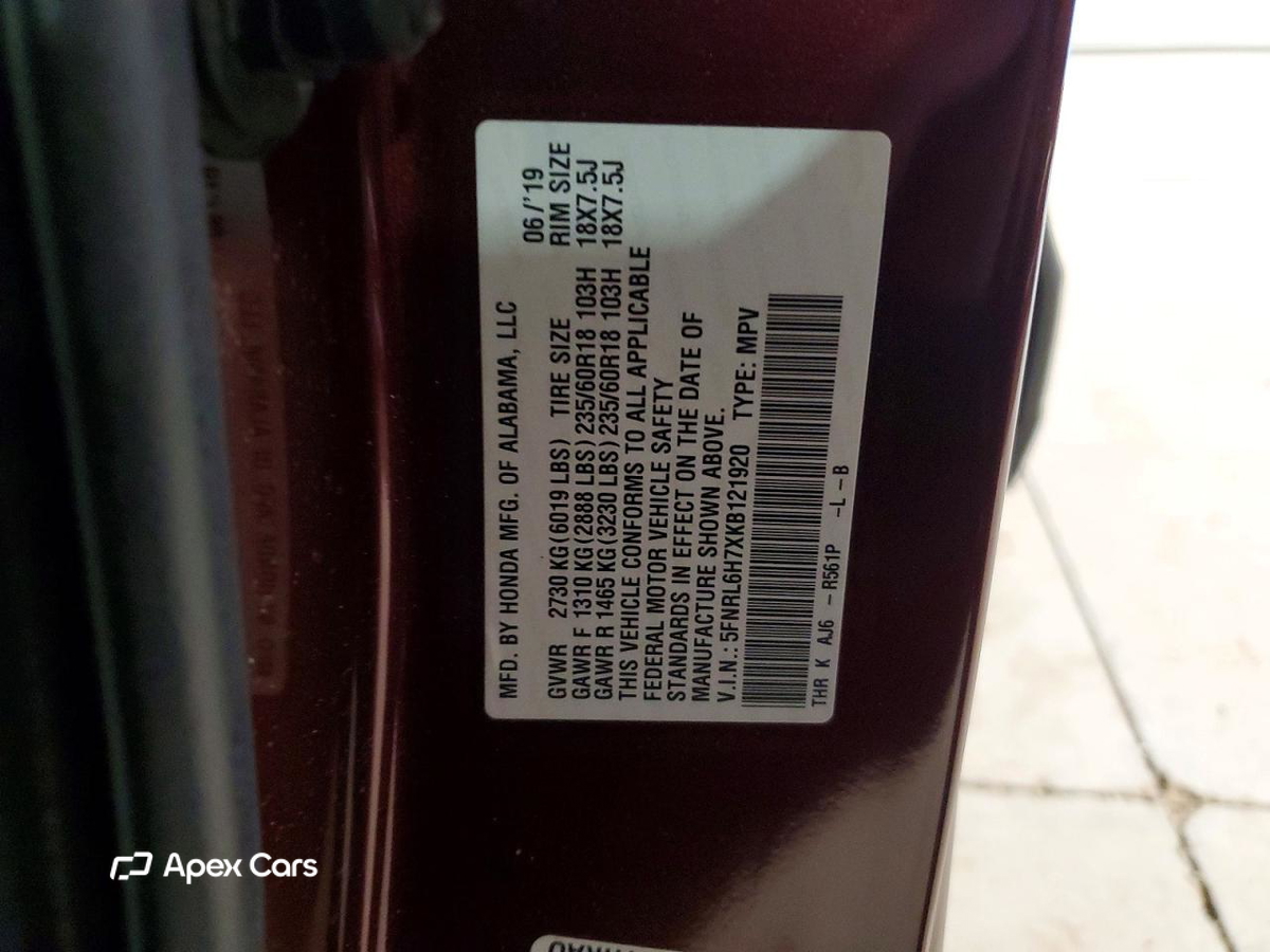 Honda Odyssey 2019