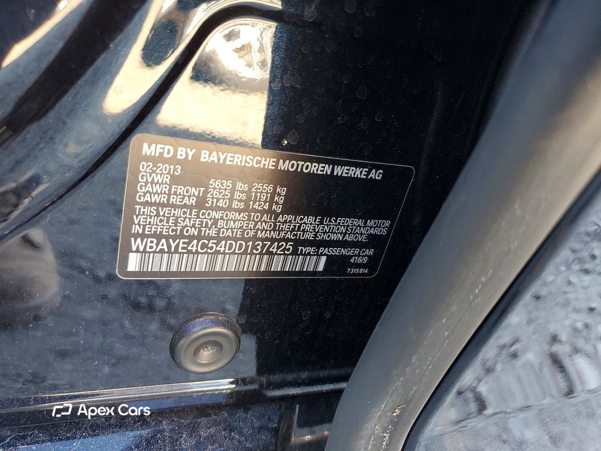 BMW Series 7 2013