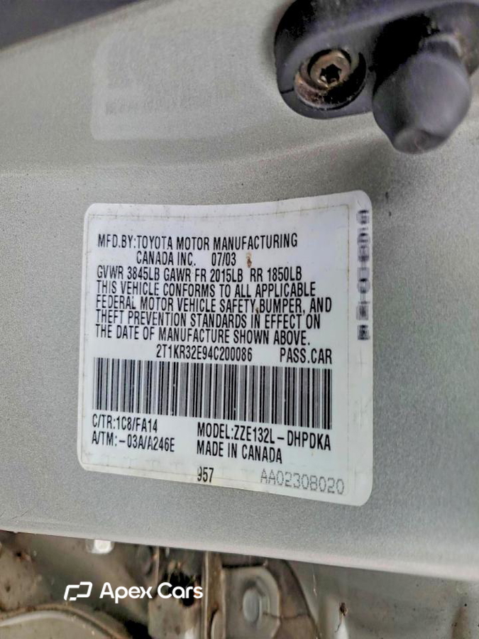 Toyota Corolla 2004