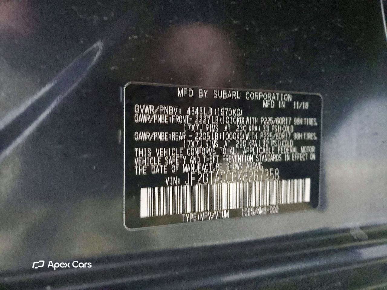 Subaru XV 2019