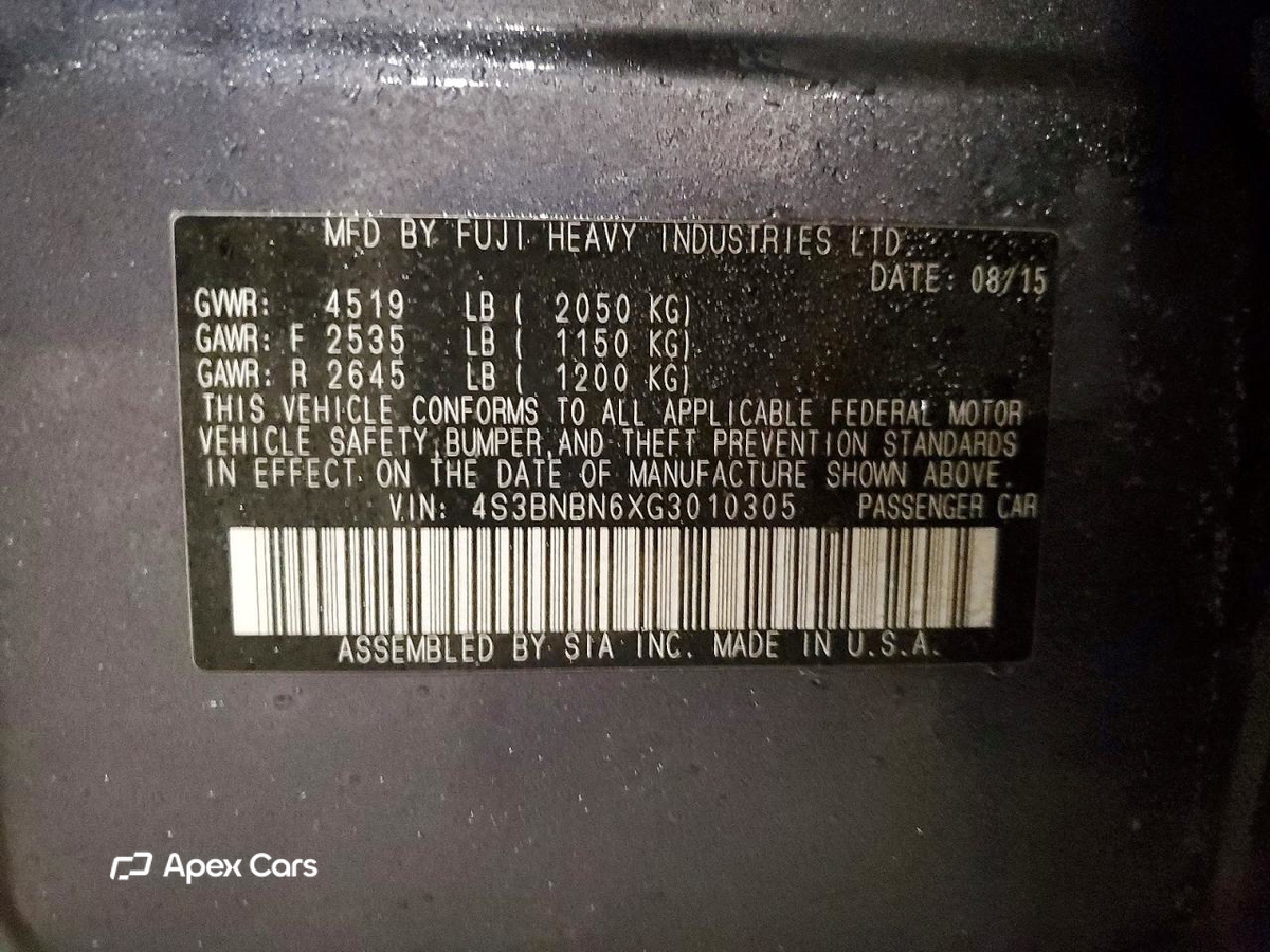 Subaru Legacy 2016