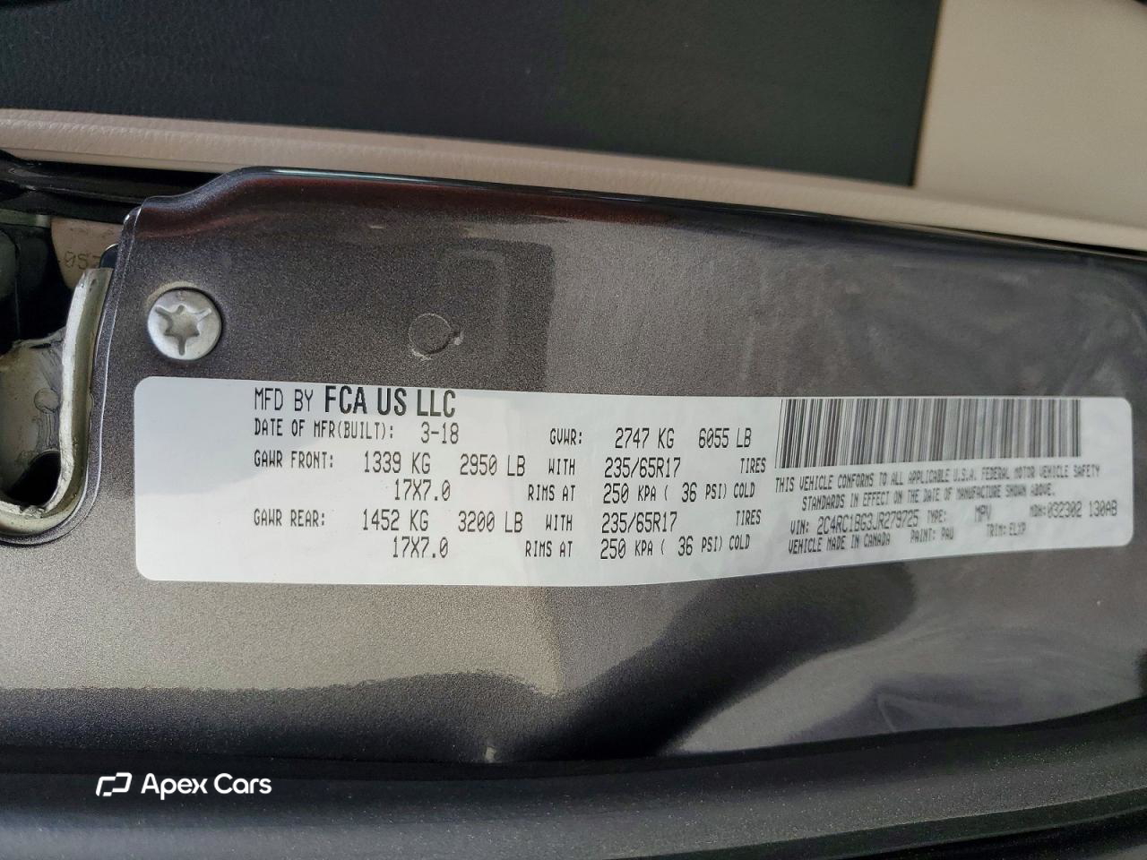 Chrysler Pacifica 2018
