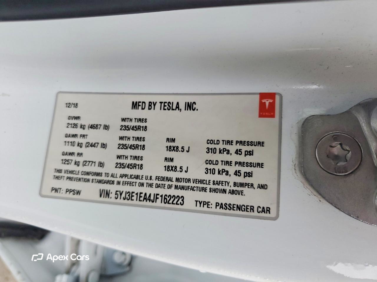 Tesla Model 3 2018