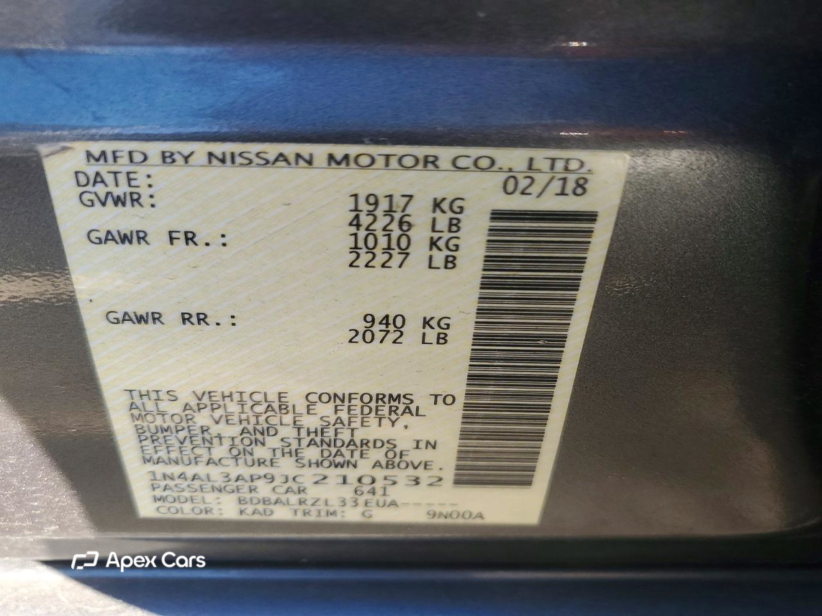 Nissan Altima 2018