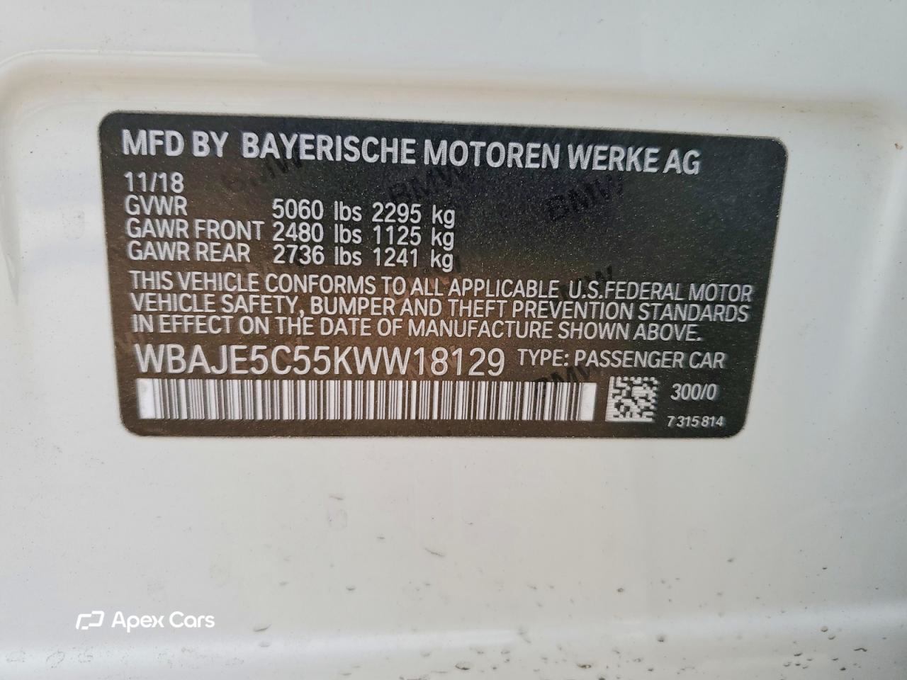 BMW Series 5 2019