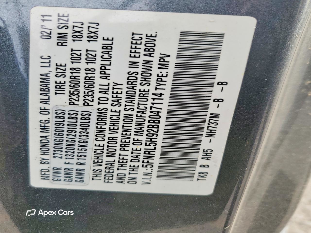 Honda Odyssey 2011