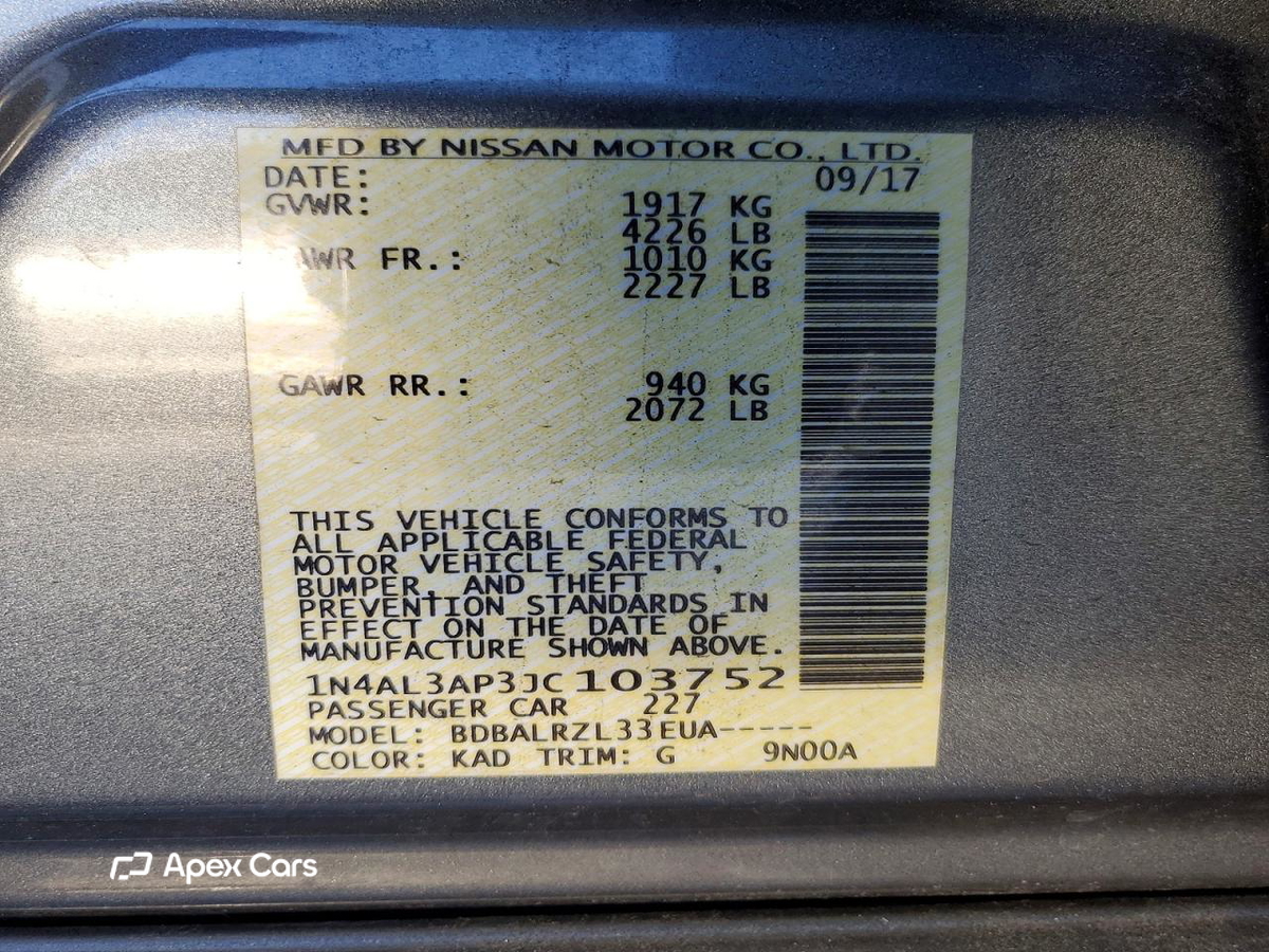 Nissan Altima 2018