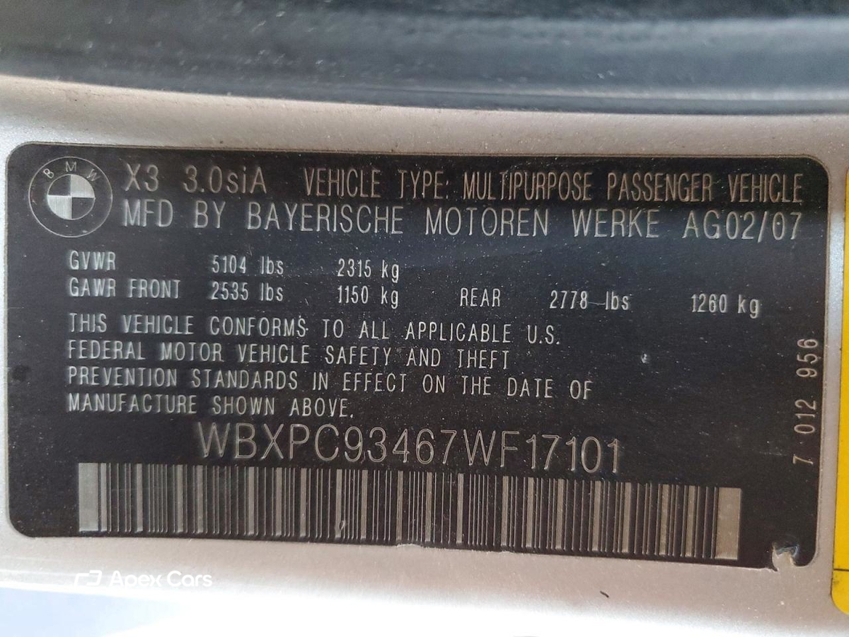BMW X3 2007