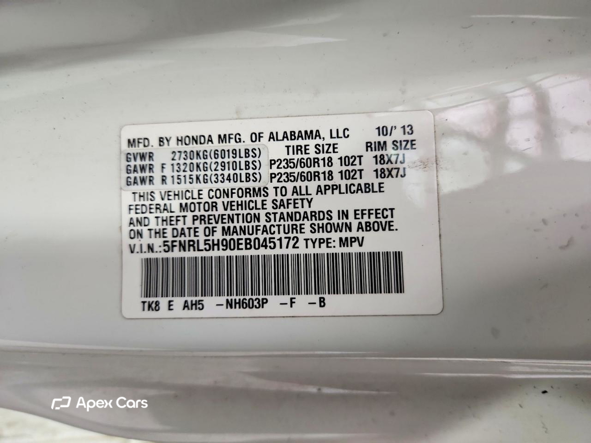 Honda Odyssey 2014