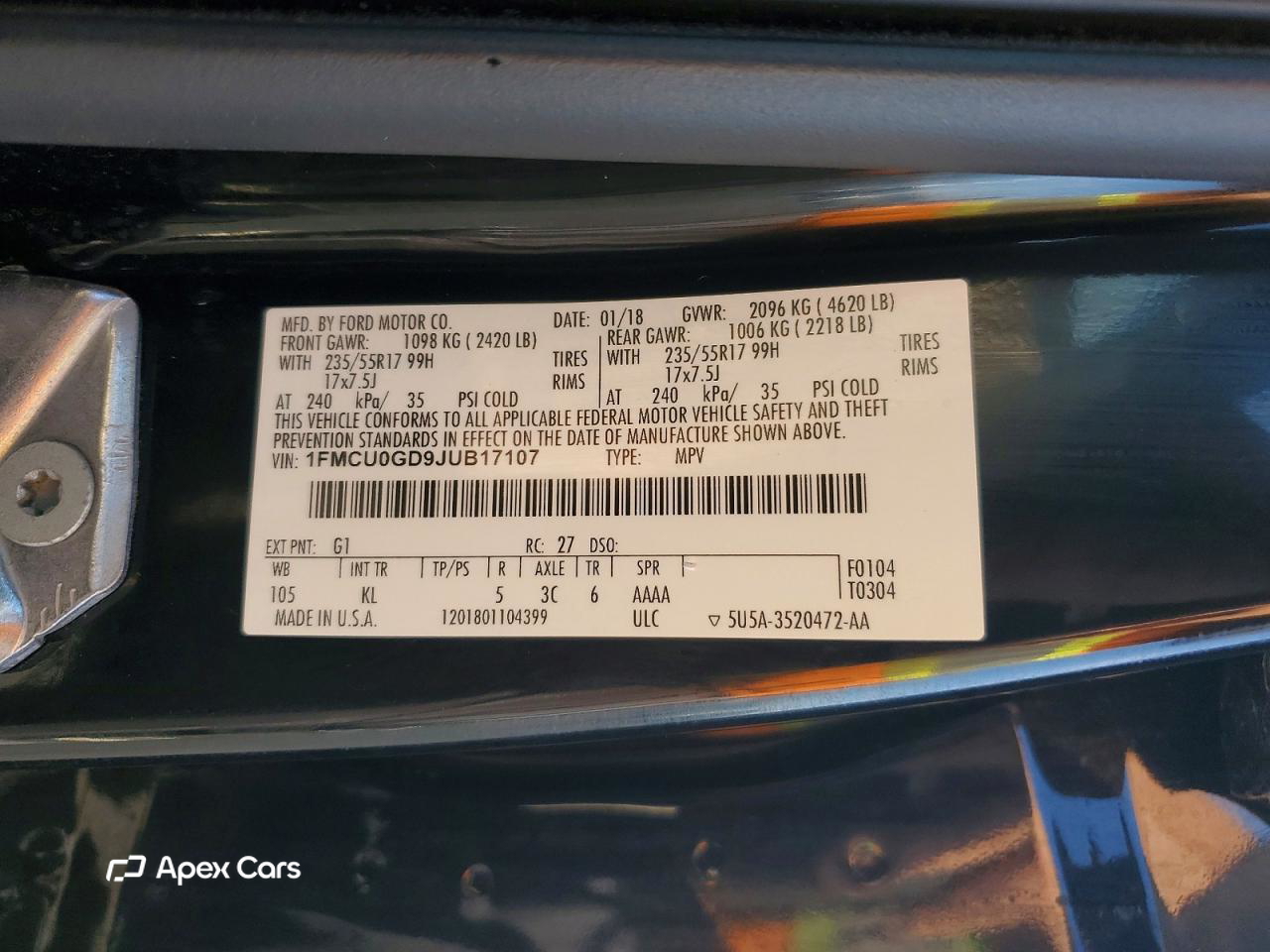 Ford Escape 2018