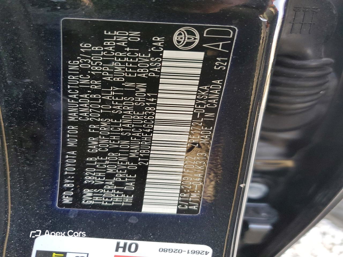 Toyota Corolla 2016