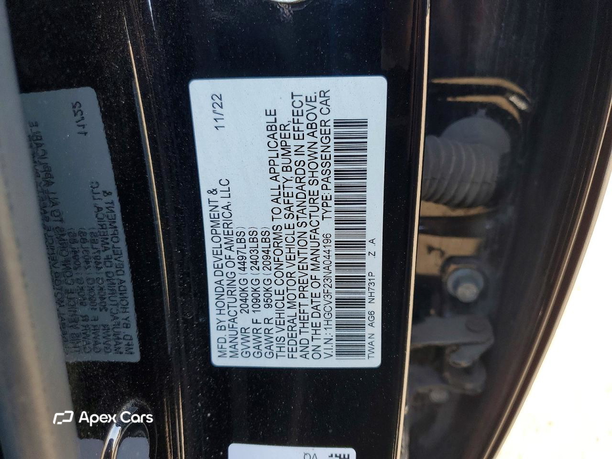 Honda Accord 2022