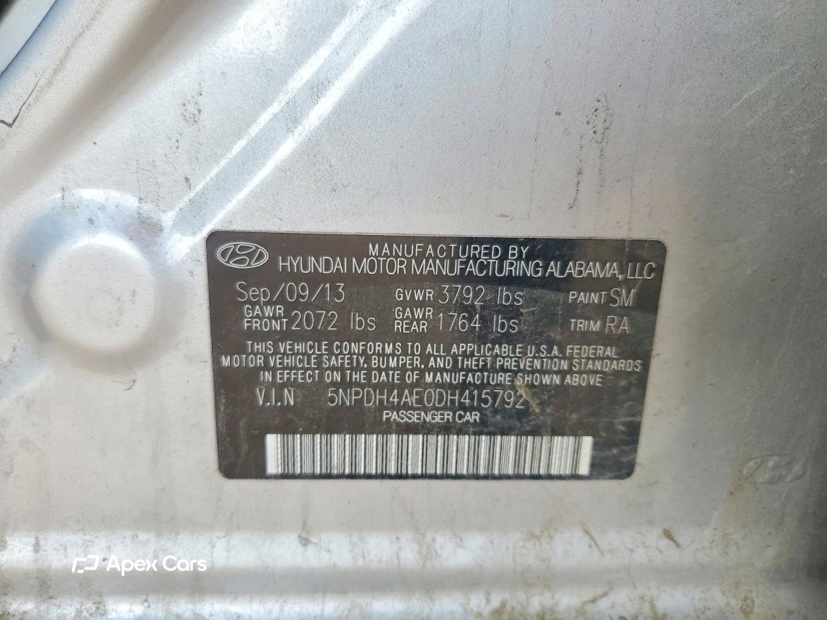 Hyundai Elantra 2013