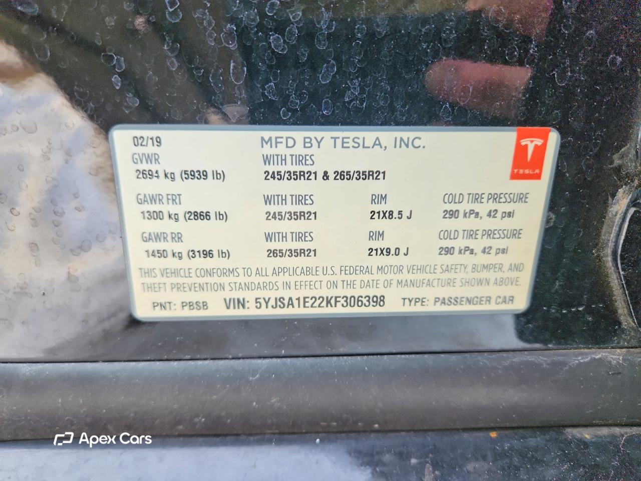 Tesla Model S 2019