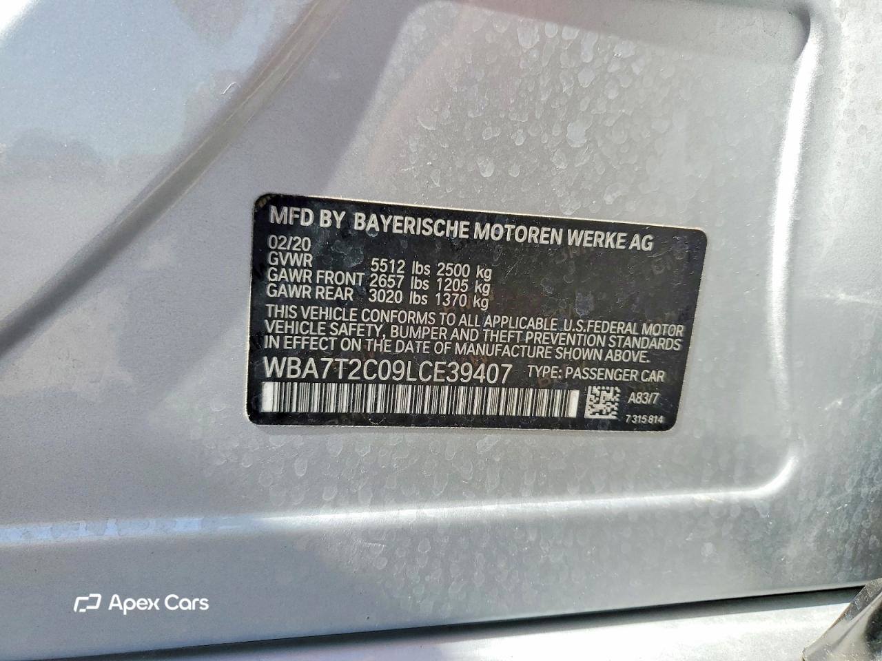 BMW Series 7 2020