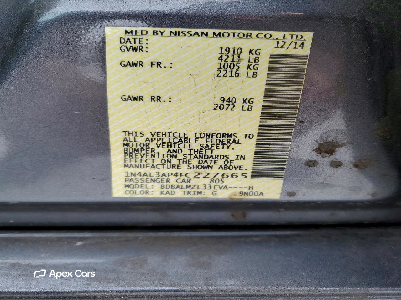 Nissan Altima 2015