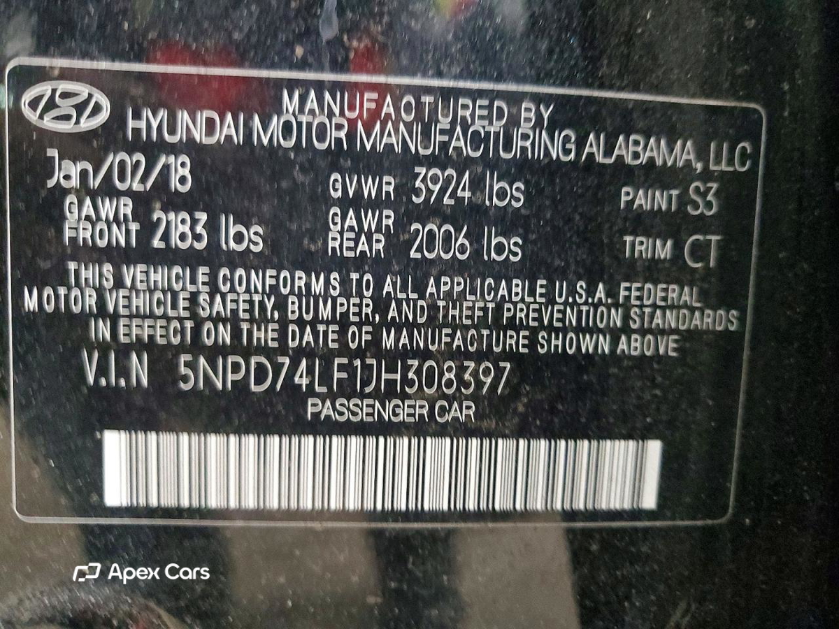 Hyundai Elantra 2018