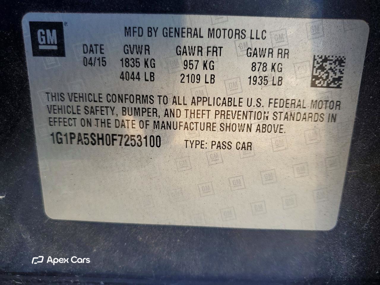 Chevrolet Cruze 2015