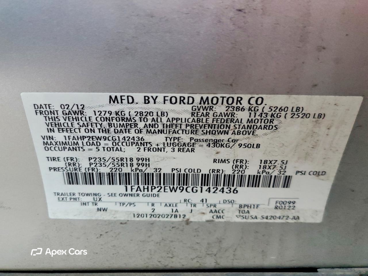 Ford Taurus 2012