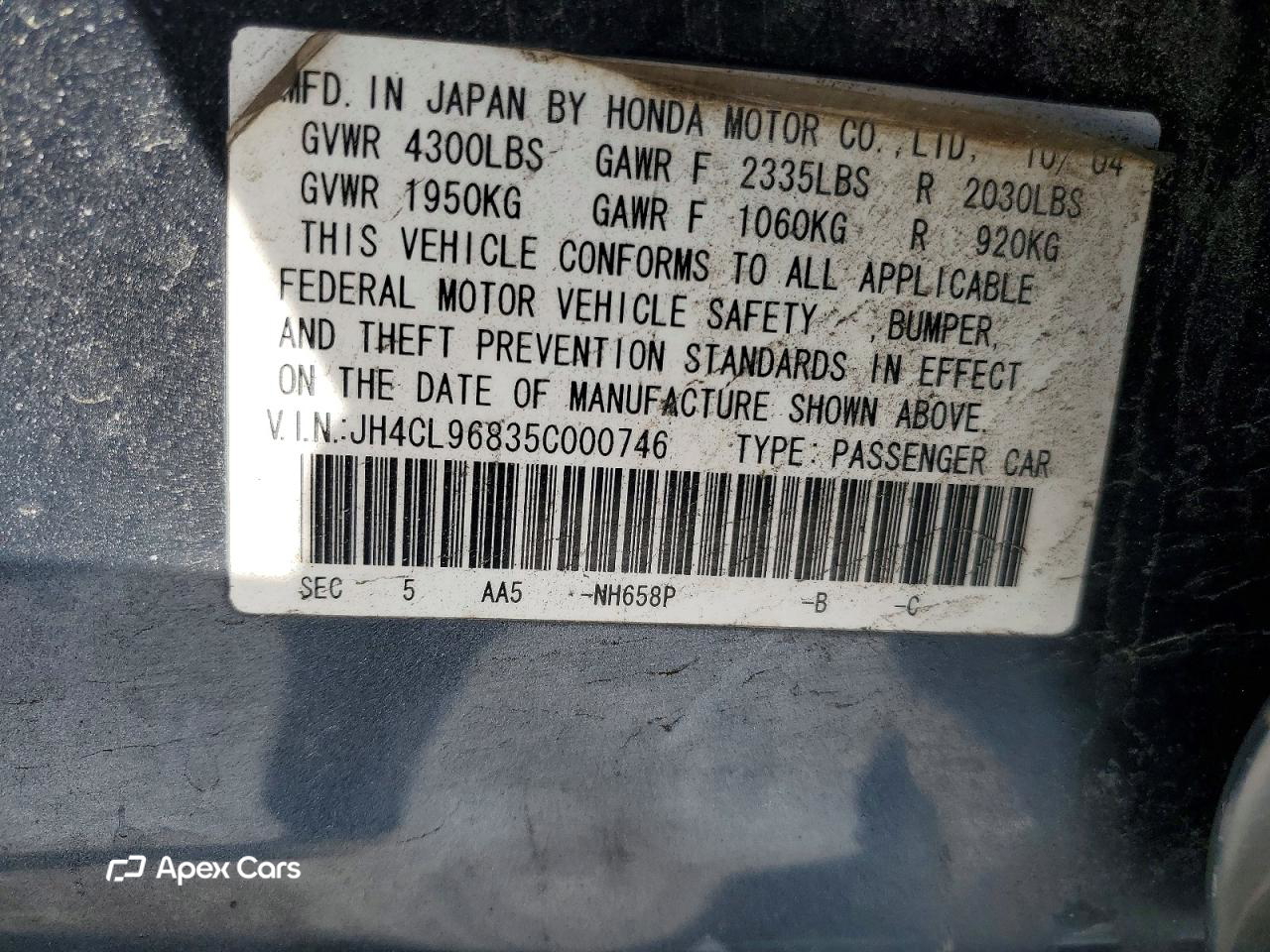 Acura TSX 2005