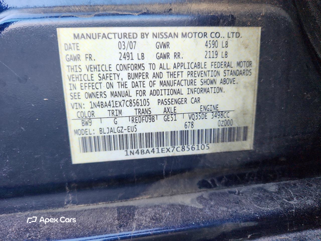 Nissan Maxima 2007
