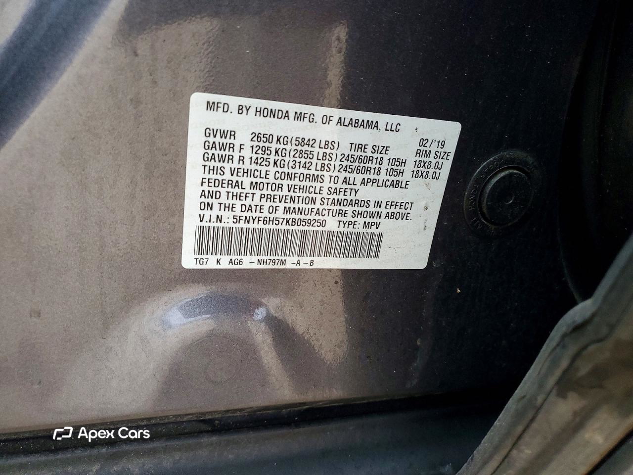 Honda Pilot 2019