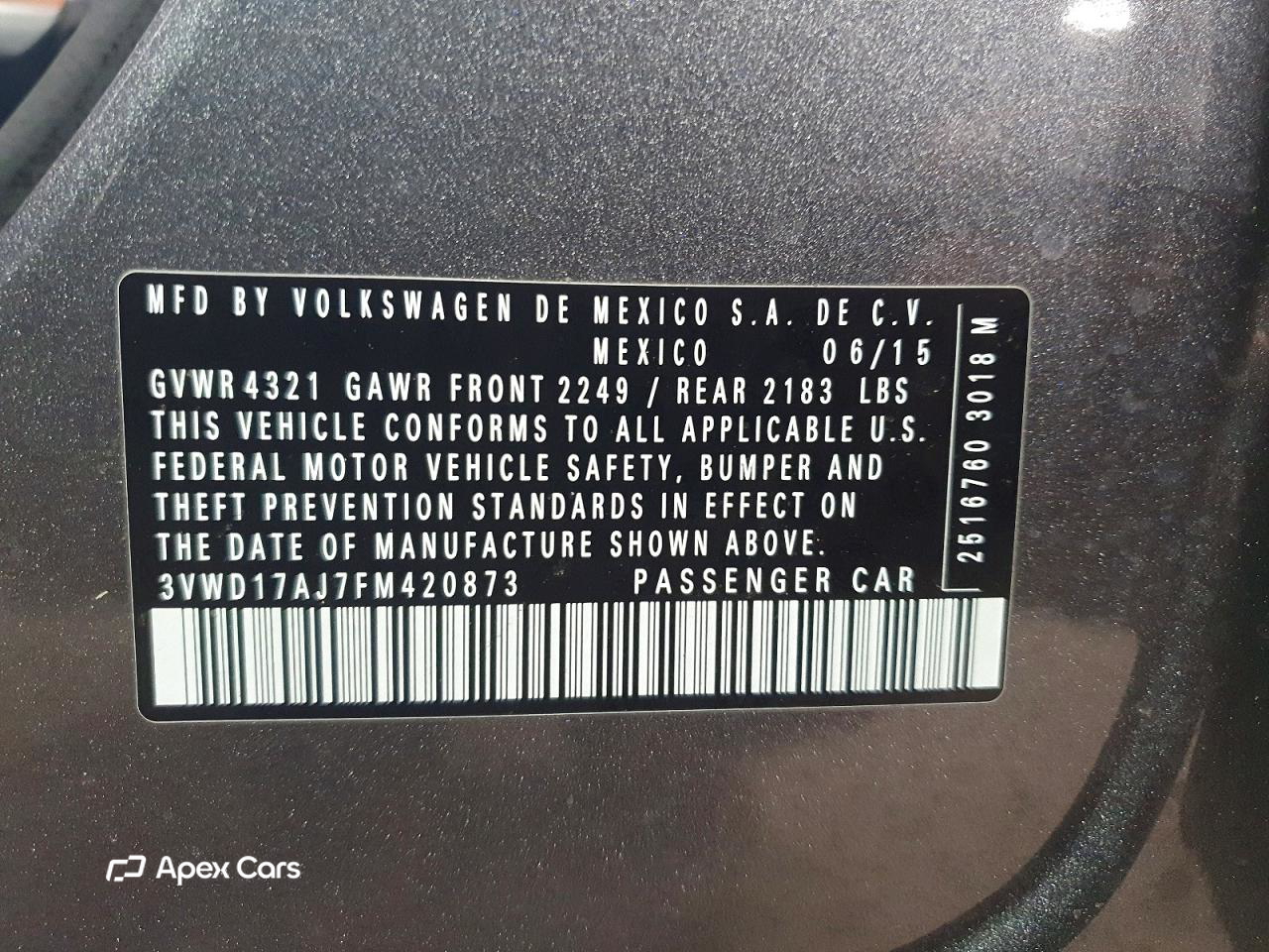 Volkswagen Jetta 2015
