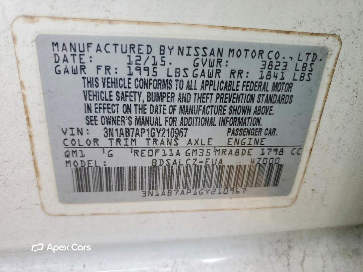 Nissan Sentra 2016