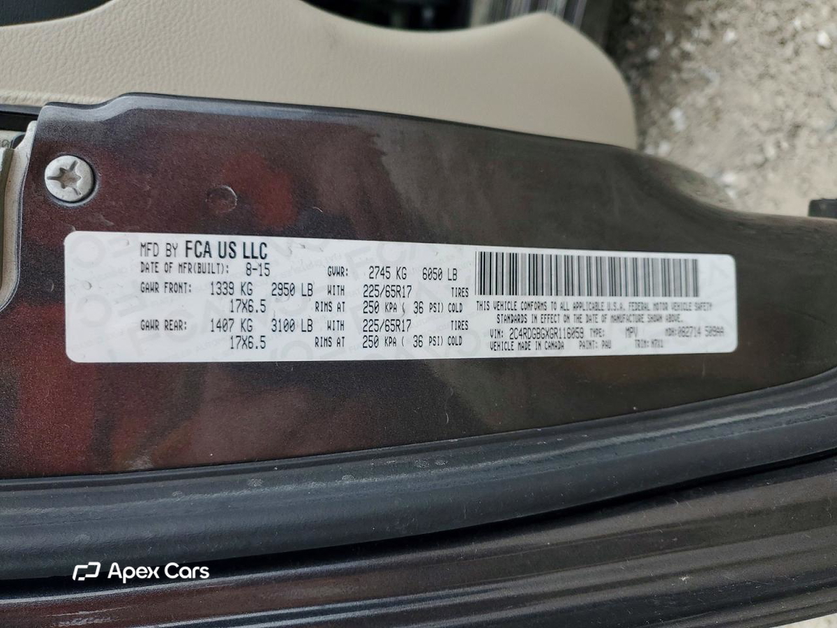 Dodge Caravan 2016