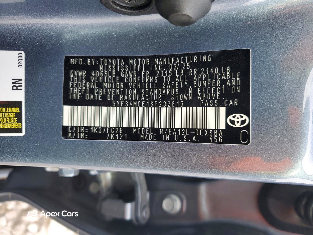 Toyota Corolla 2025