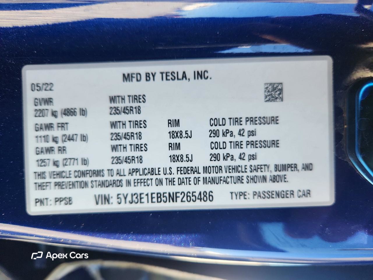 Tesla Model 3 2022