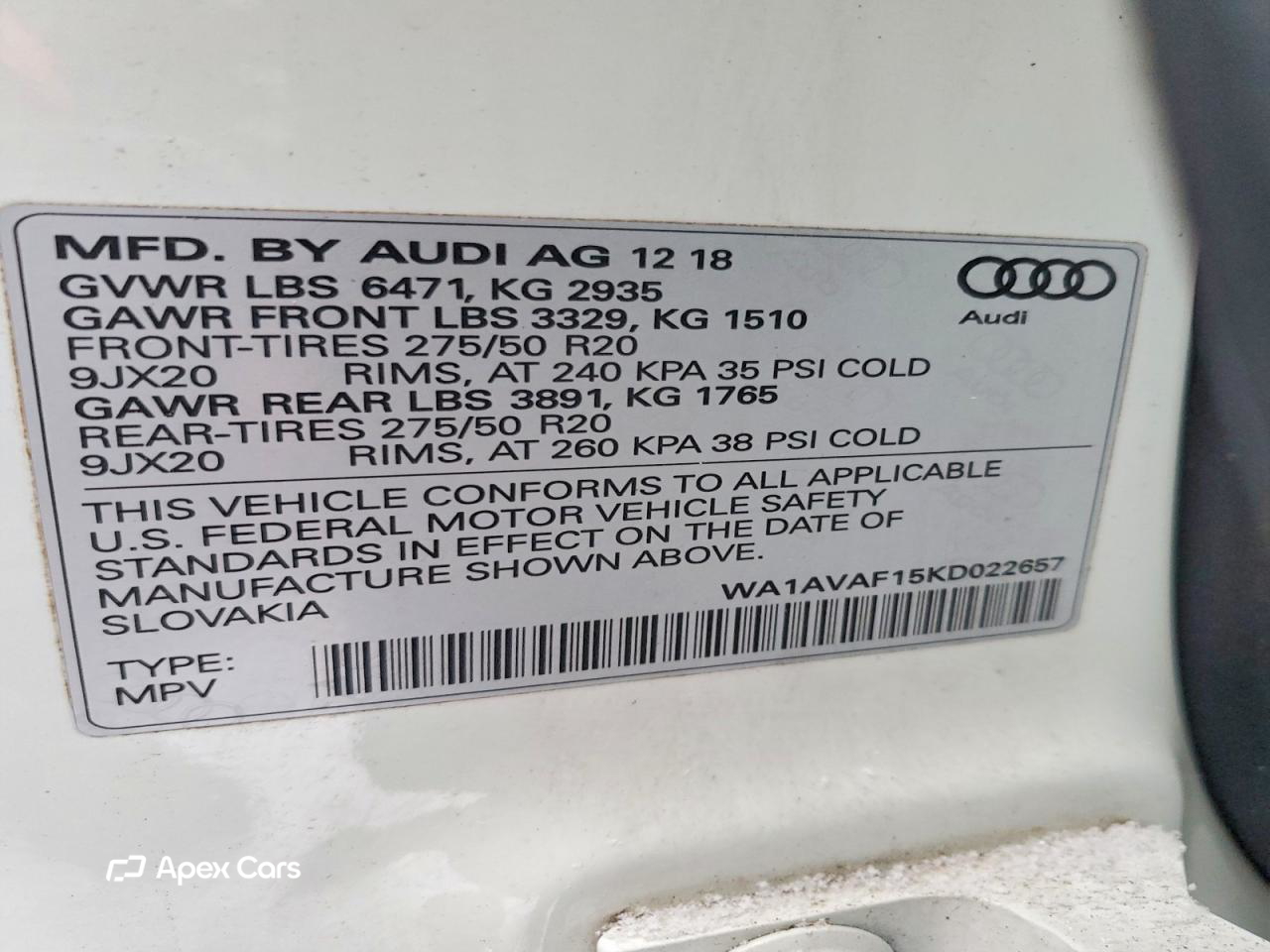 Audi Q8 2019