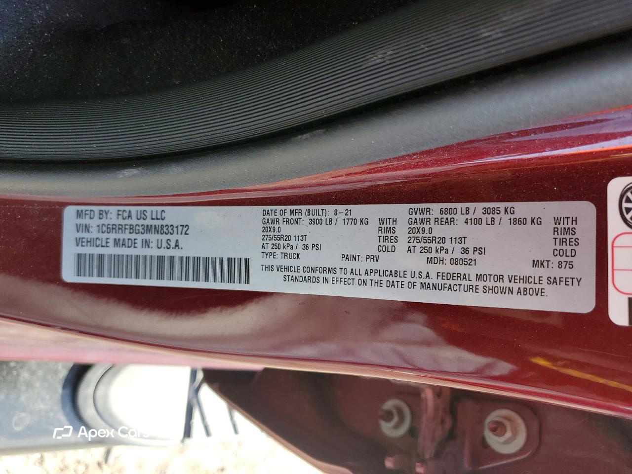 RAM 1500 2021