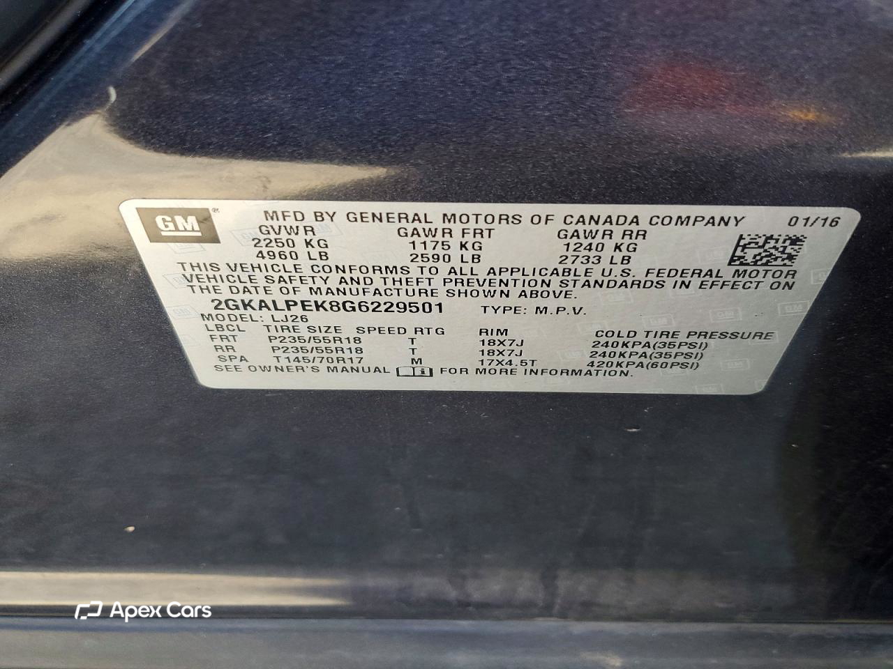 GMC Terrain 2016