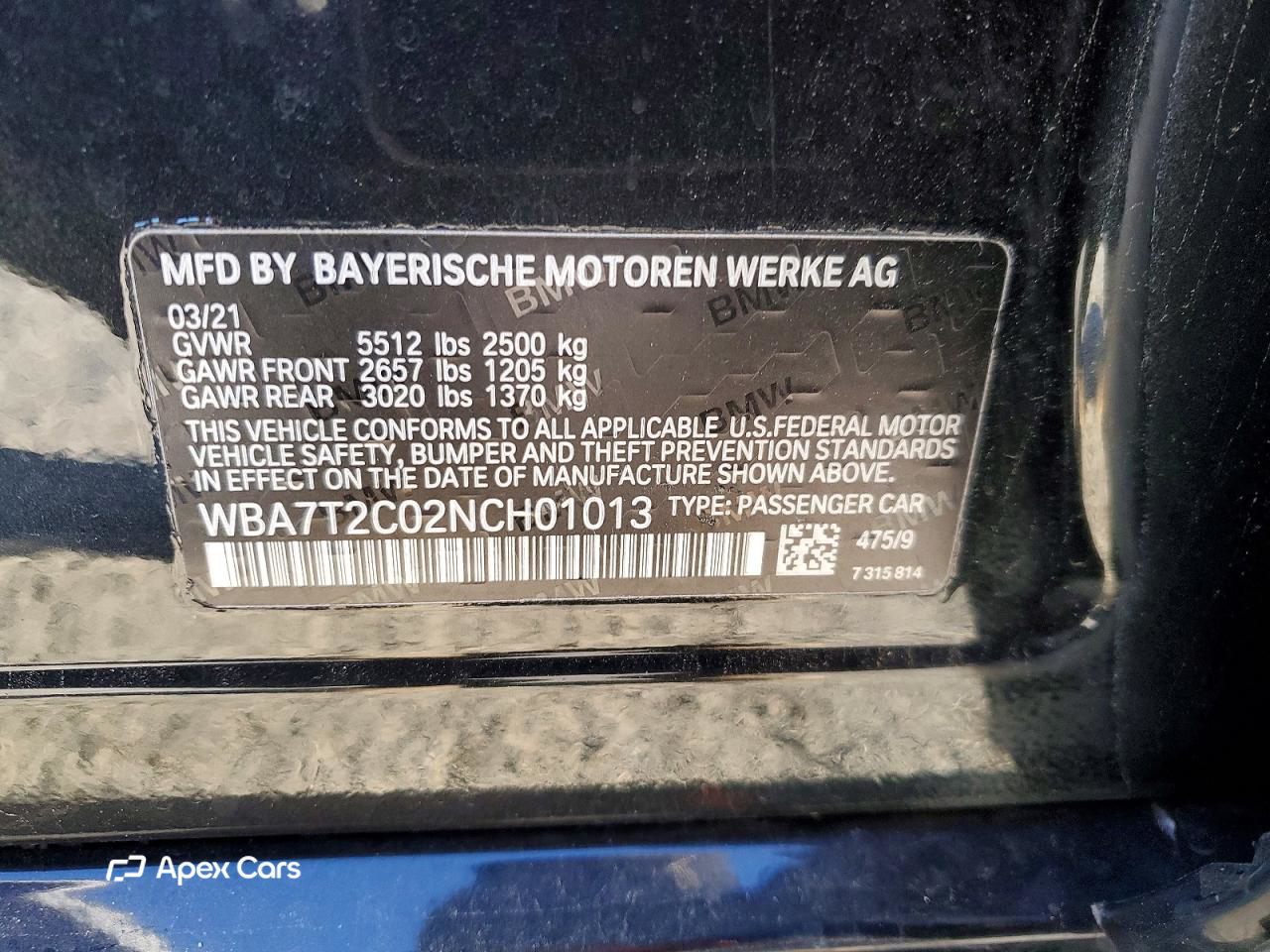 BMW Series 7 2022