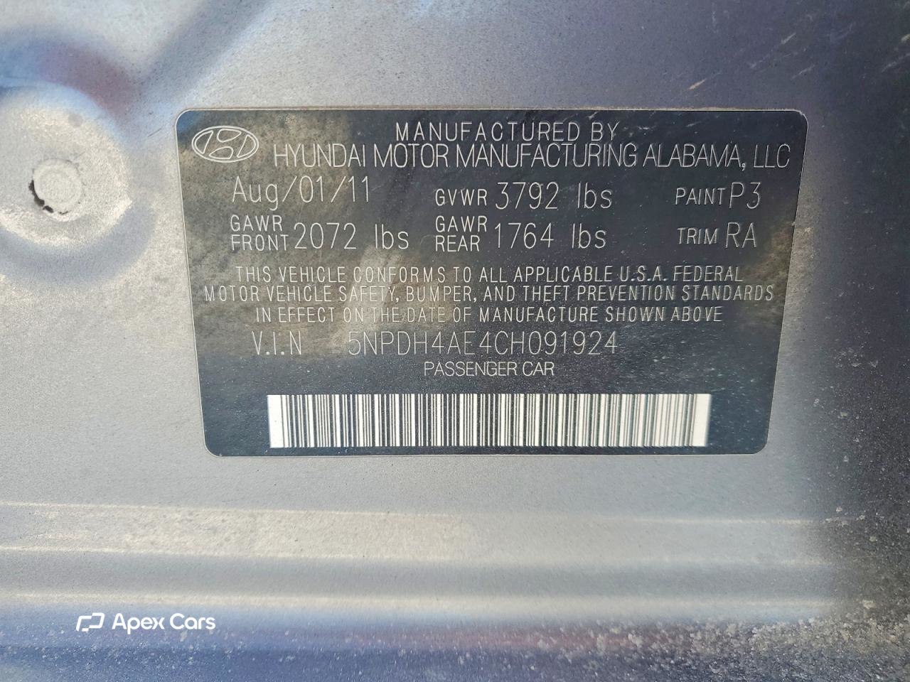 Hyundai Elantra 2012