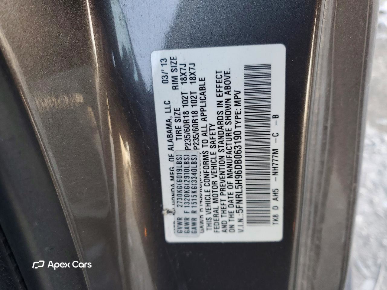 Honda Odyssey 2013