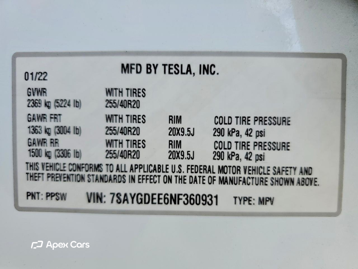 Tesla Model Y 2022
