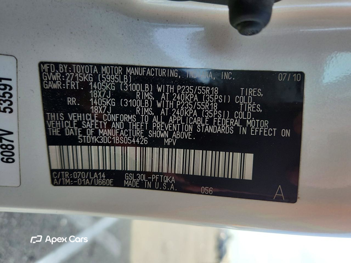 Toyota Sienna 2011