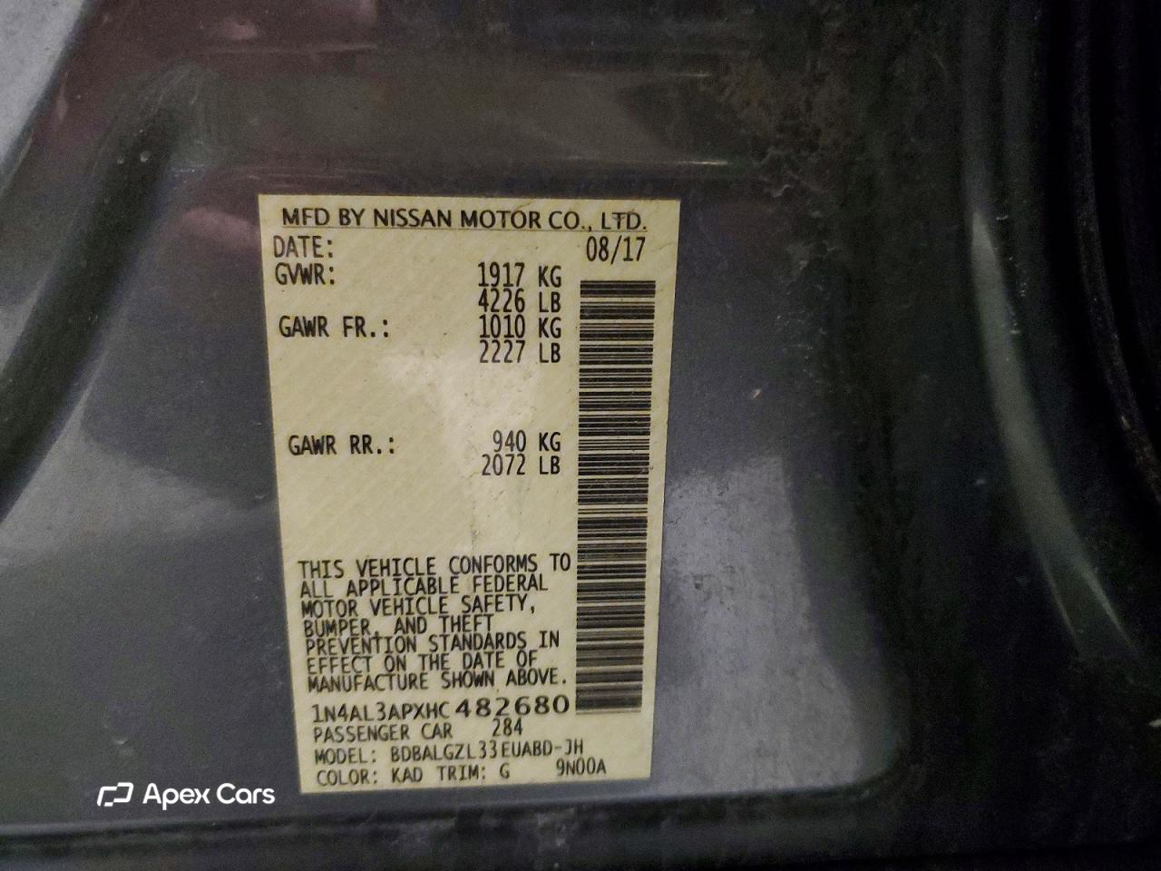 Nissan Altima 2017