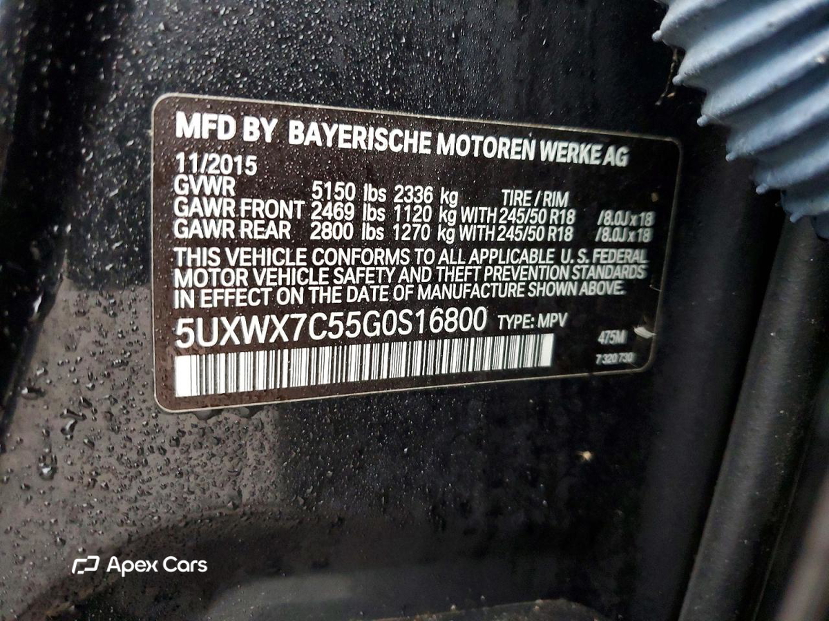 BMW X3 2016