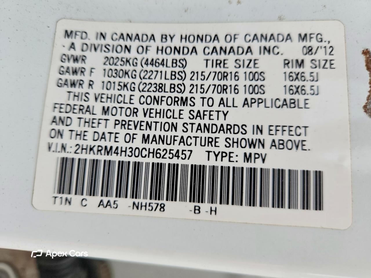 Honda CR-V 2012