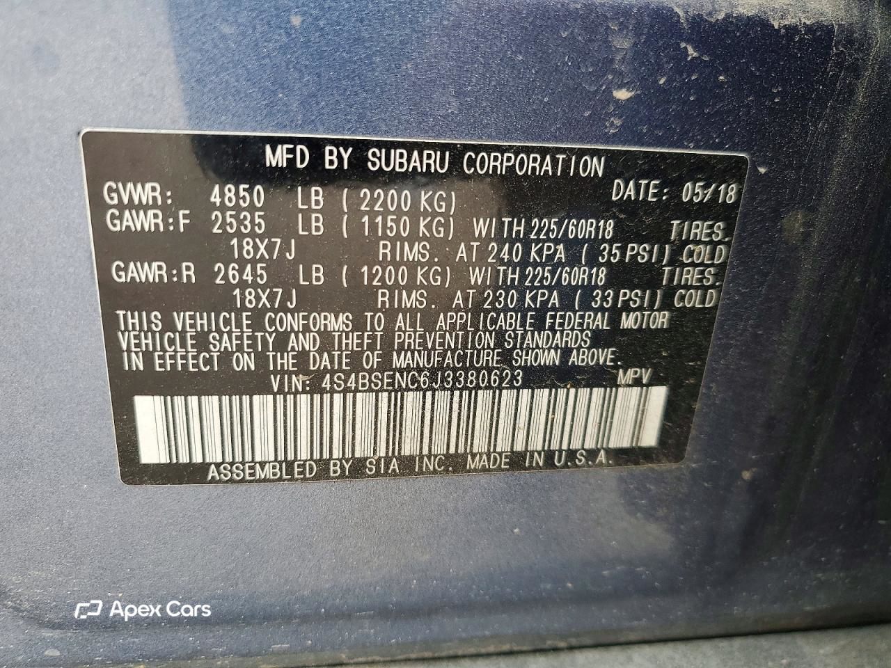 Subaru Outback 2018