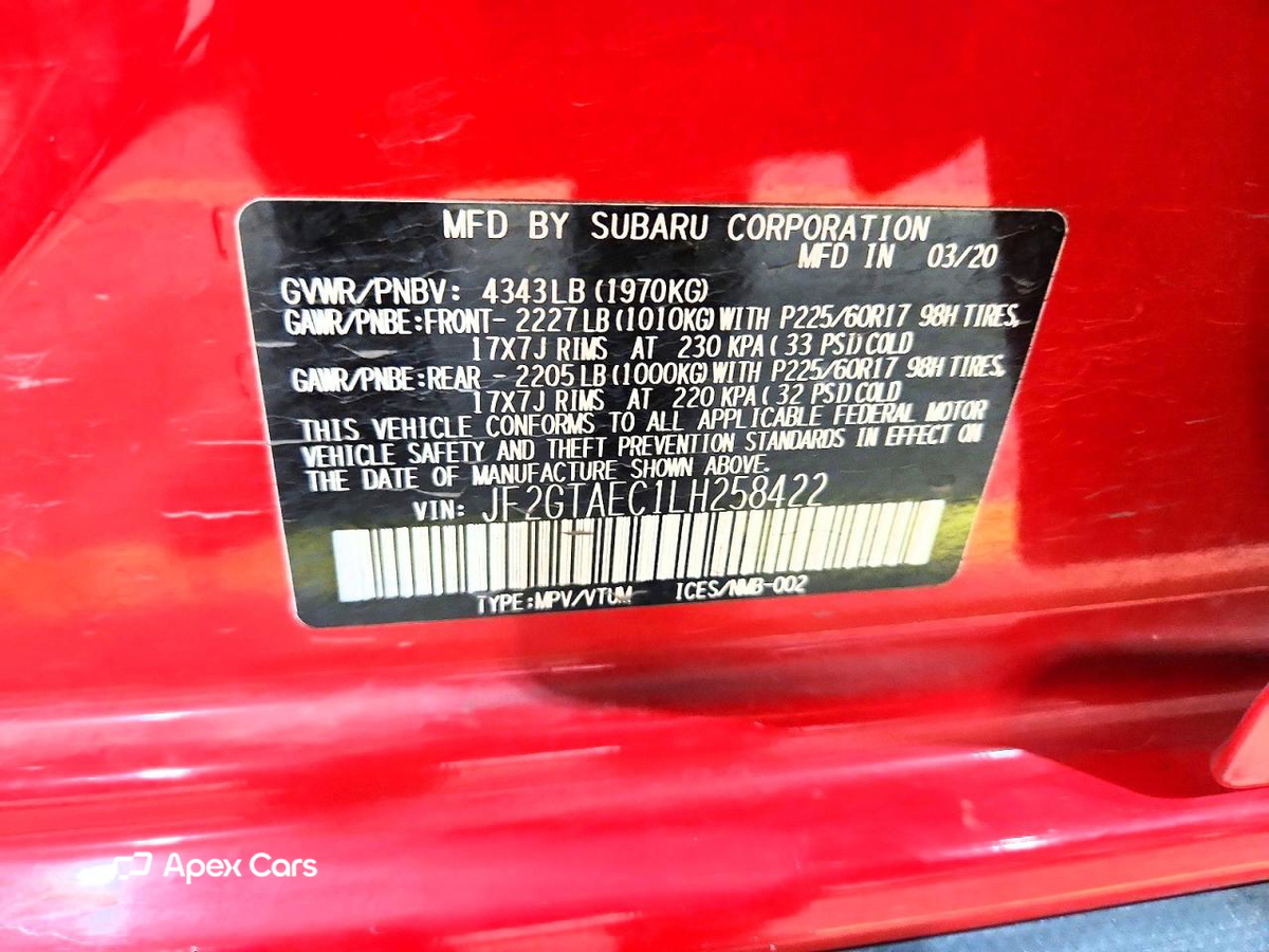 Subaru XV 2020