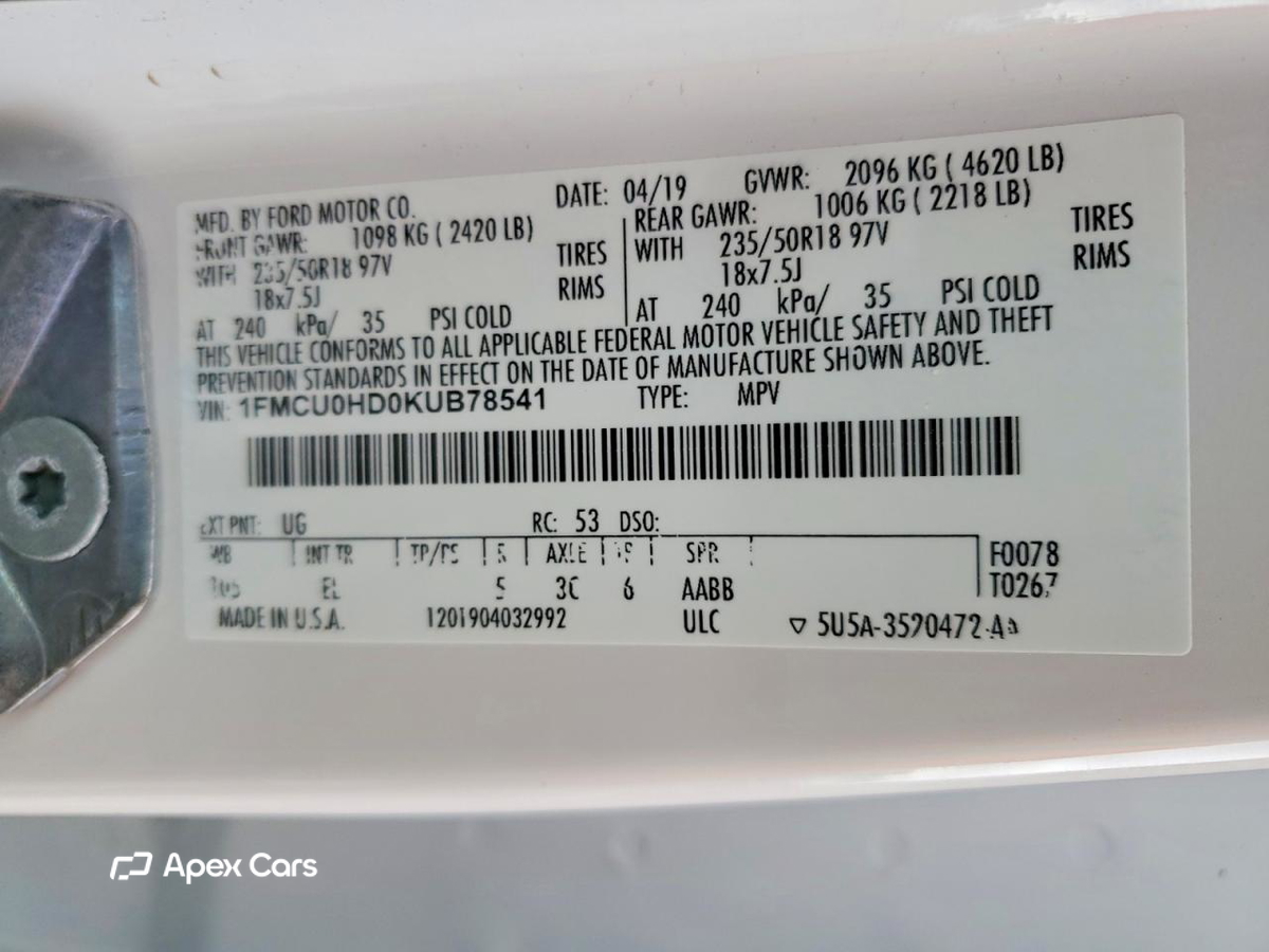 Ford Escape 2019