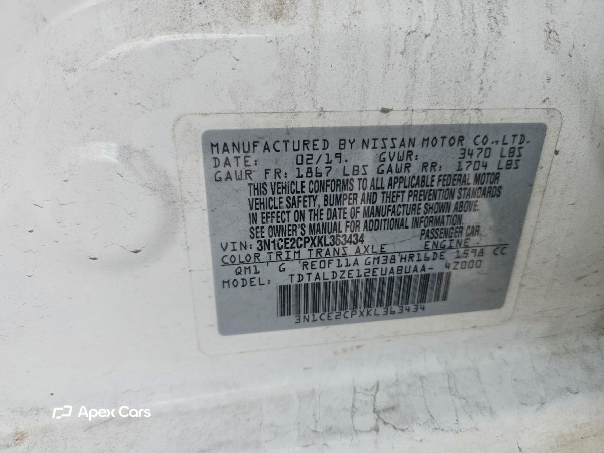 Nissan Versa 2019