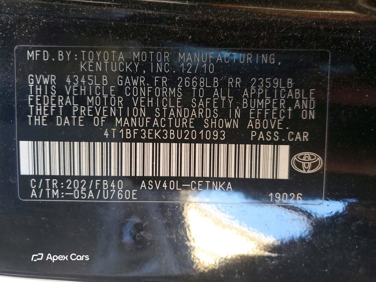 Toyota Camry 2011